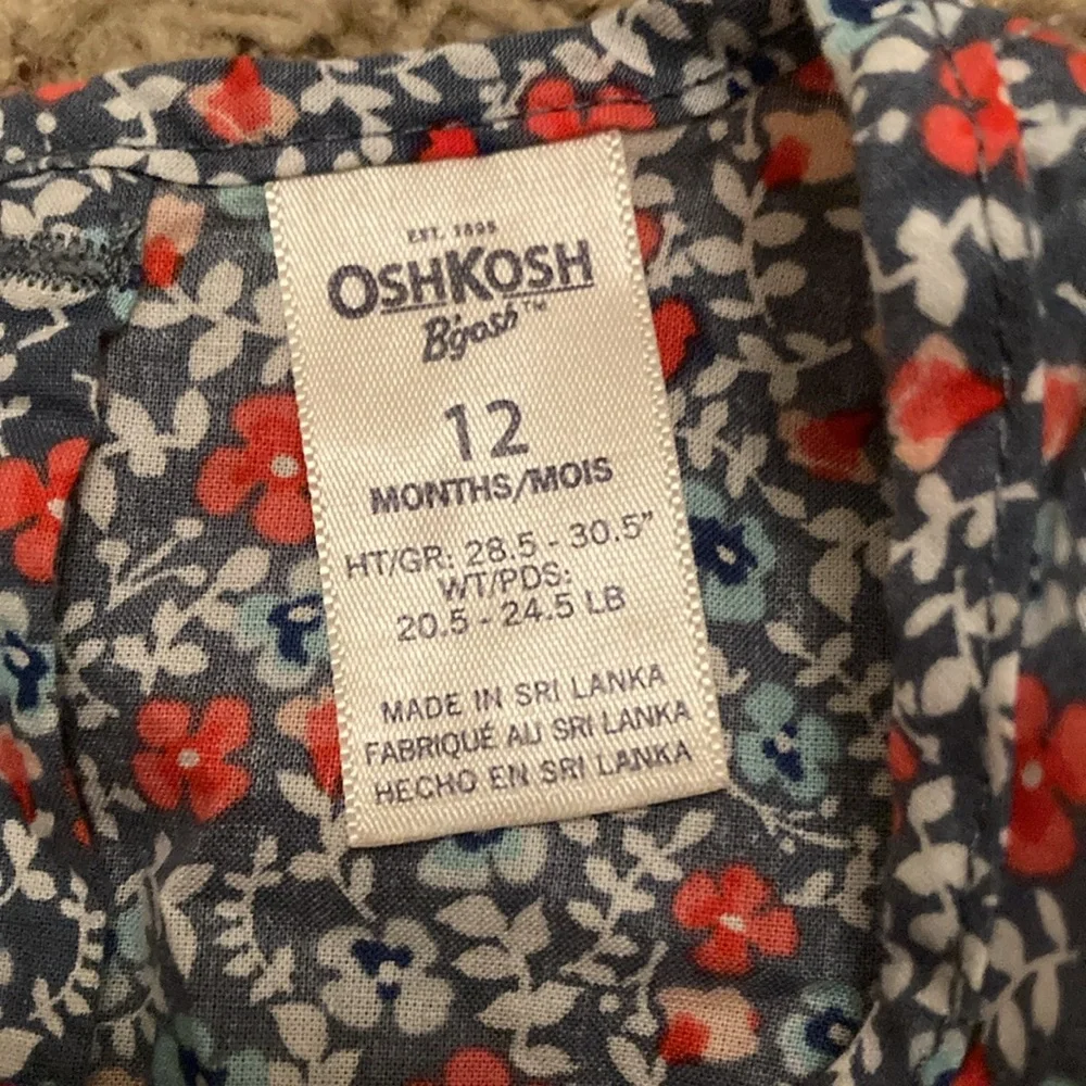 Osh kosh Floral Baby Onesie